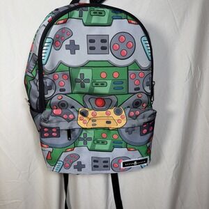 Space Junk Gaming Controller Backpack Video Game Console Print School Bag